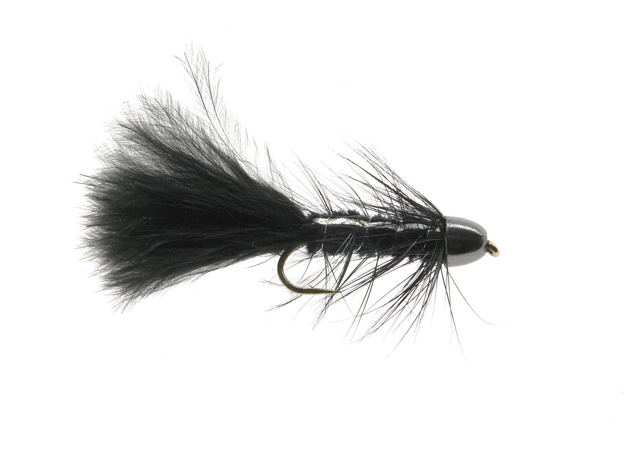 Wooly Bugger Mit Conehead Schwarz/Nickel 3 Wooly Bugger Mit Conehead Schwarz/Nickel