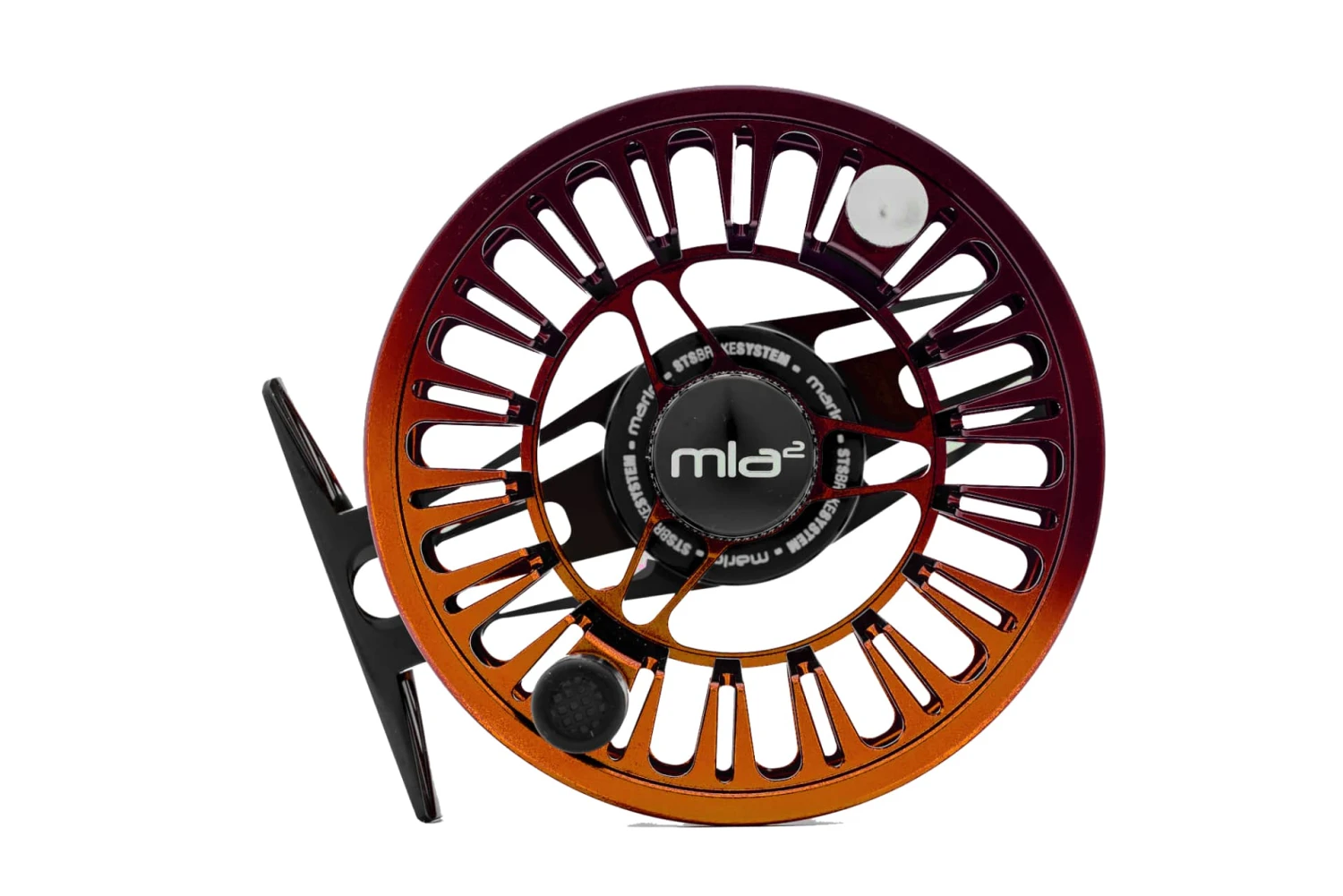 Marlo Mla² Fliegenrolle Schwarz/Orange-Dark Purple 2 Marlo Mla² Fliegenrolle Schwarz/Orange-Dark Purple