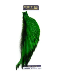 Whiting 1/2 Rooster Cape -Angelexperte whiting half cape green badger