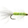 Wooly Bugger Chartreuse-Weiß Mit Kopfperle -Angelexperte wooly bugger chartreuse white